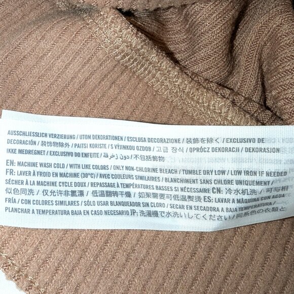 NWT Abercrombie & Fitch | Ribbed Lounge Leggings in Tan | Size Small - Picture 12 of 15